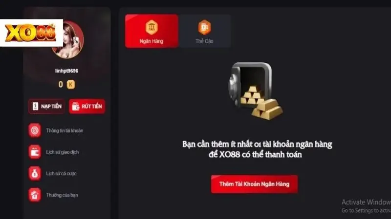 Nạp tiền Xo88 không khó, chỉ mất vài phút là xong.