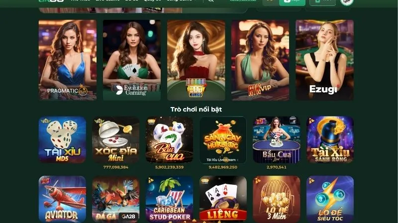 UK88 sở hữu hệ thống game phong phú