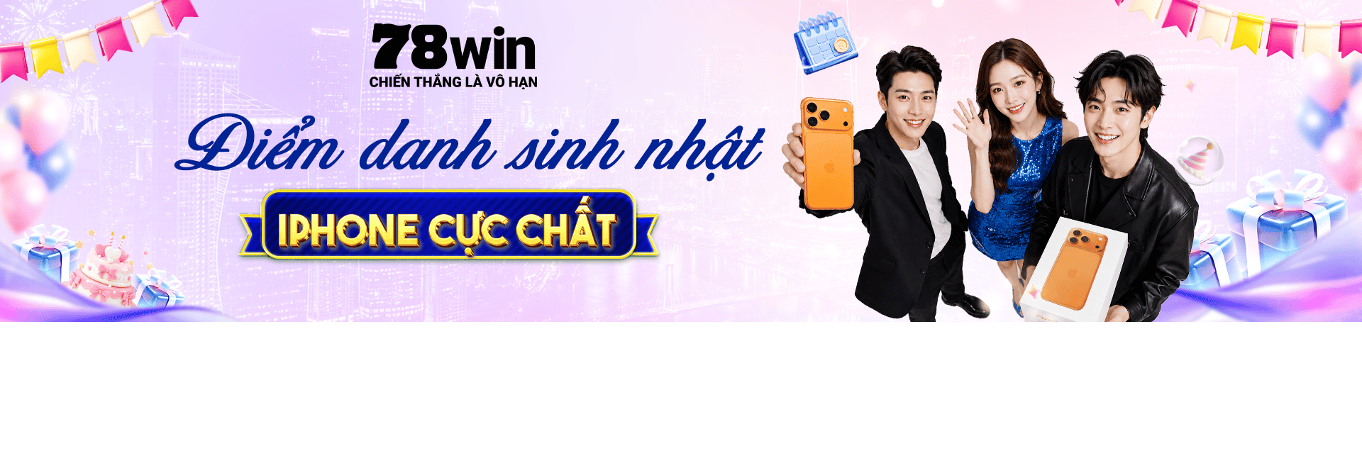 banner sinh nhật 78win